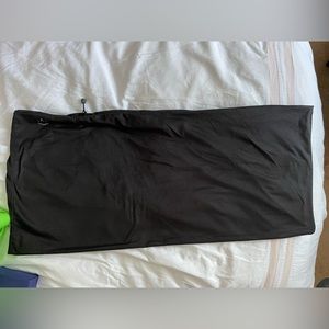 BEYOND YOGA Black Infinity Scarf with Hidden Zippered Compartment